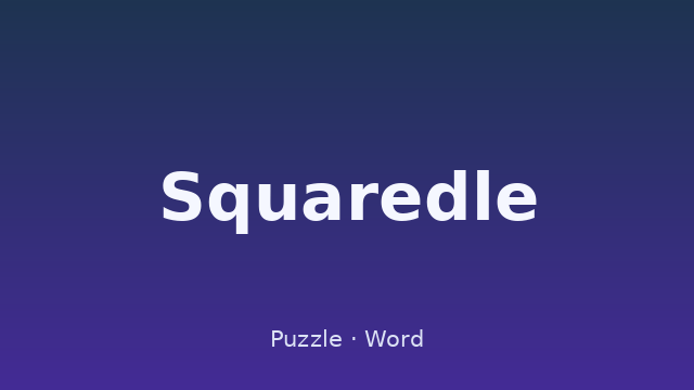 Squaredle